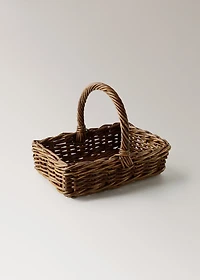 Rattan firewood basket