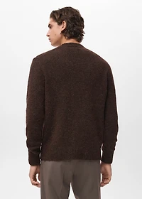 Knitted wool blend cardigan