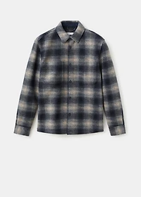 Check overshirt with pockets