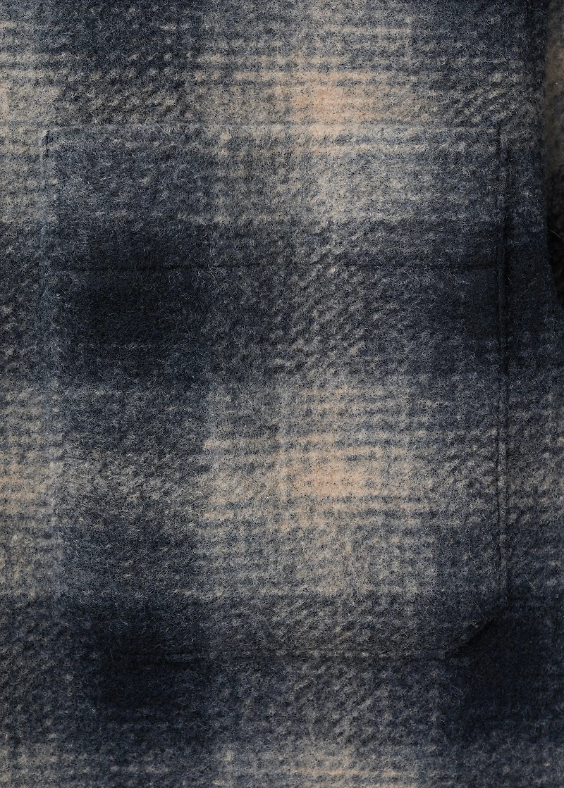 Check overshirt with pockets