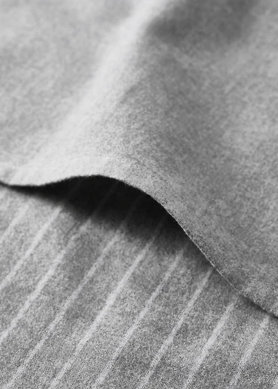 Reversible striped flannel cotton duvet cover for cot