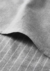 Reversible striped flannel cotton duvet cover for cot