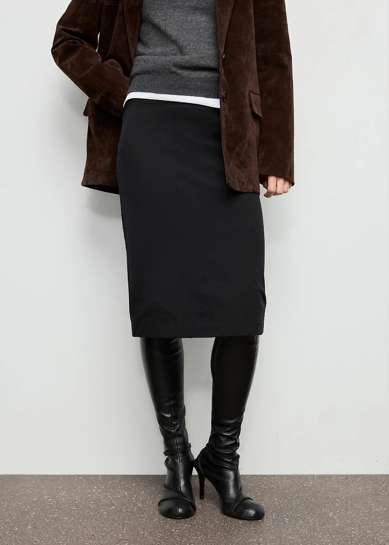 Midi pencil skirt