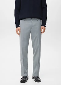 Striped slim-fit trousers