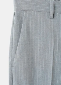 Striped slim-fit trousers