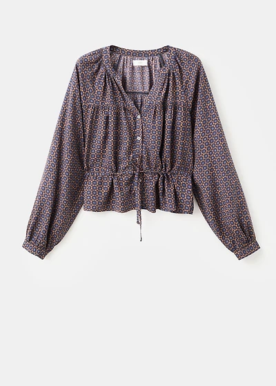 Flowy printed blouse