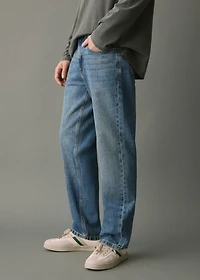 Straight cotton jeans