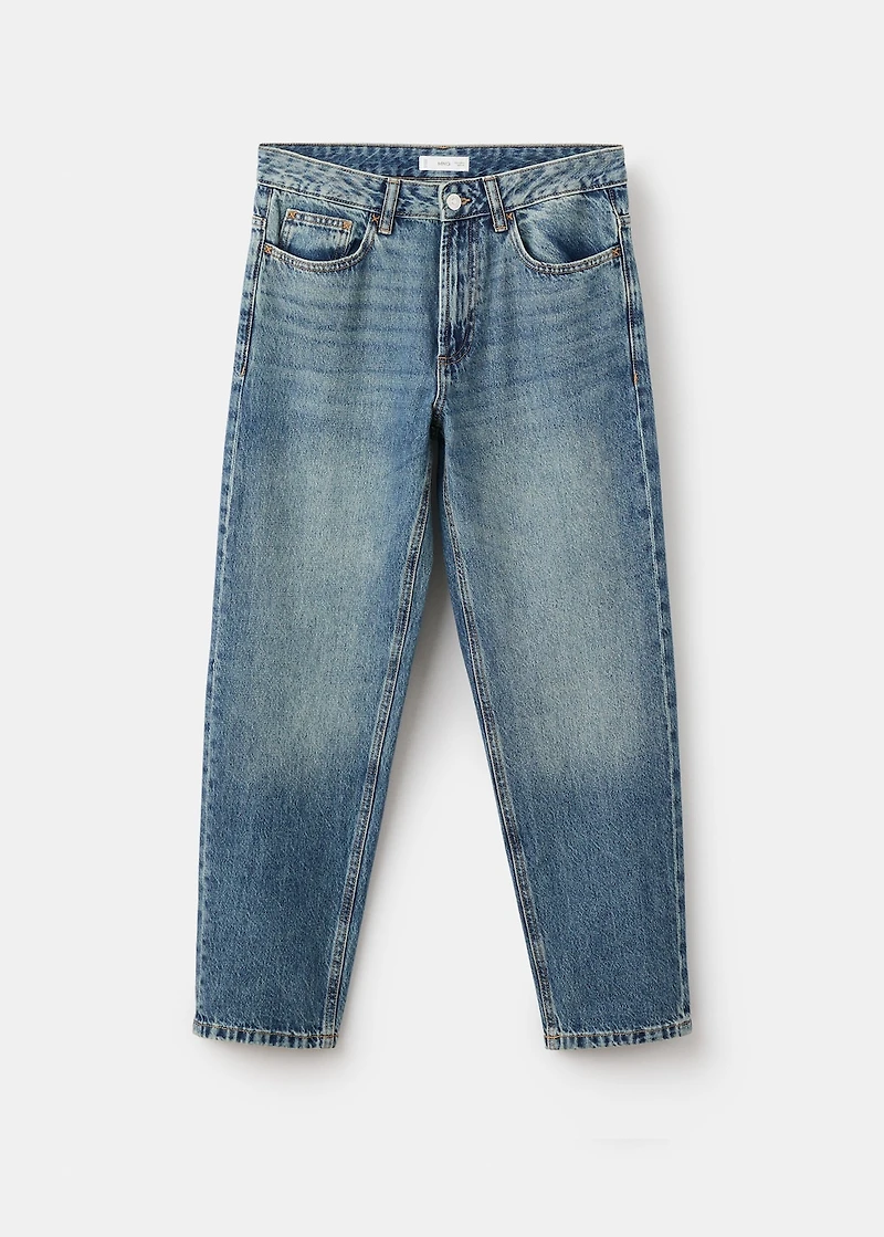 Straight cotton jeans