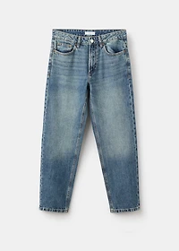 Straight cotton jeans
