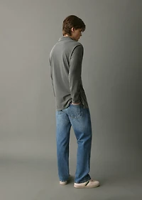 Straight cotton jeans