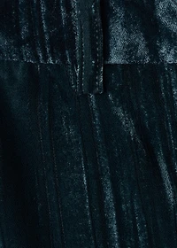 Straight velvet pants