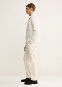 100% cotton overshirt with pockets