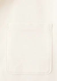 100% cotton overshirt with pockets