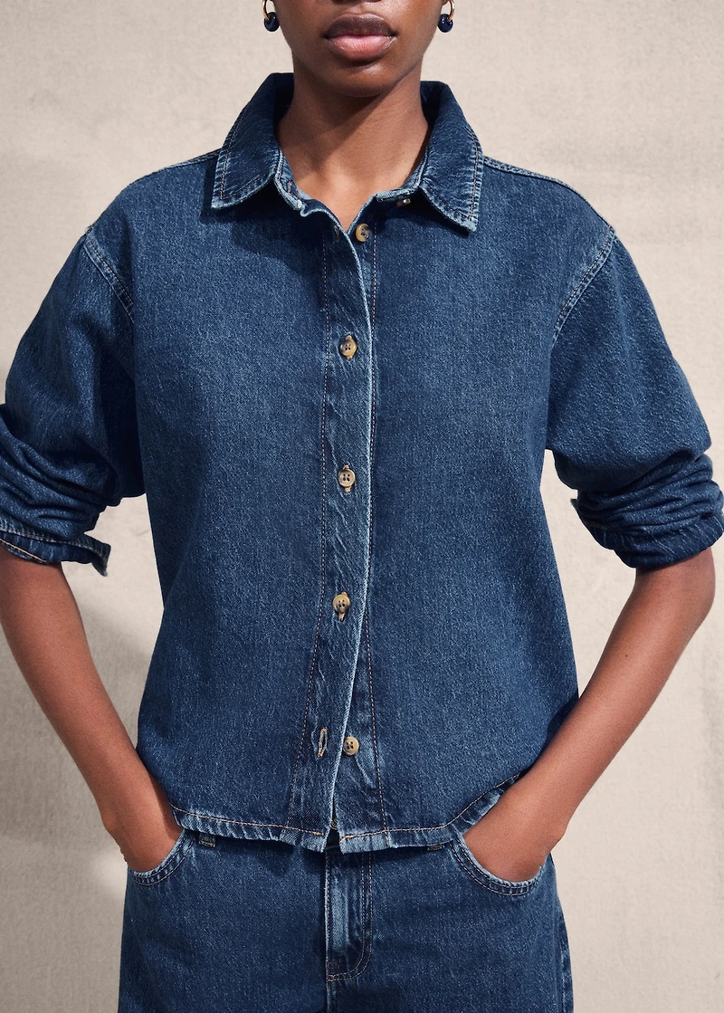 Denim cotton shirt