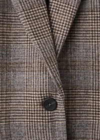 Wool check blazer