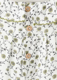 Floral-print romper suit