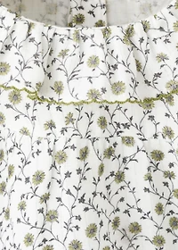 Floral-print romper suit