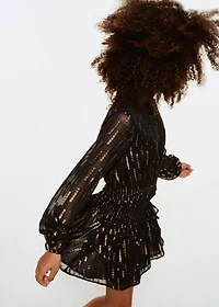 Blouse with lurex details