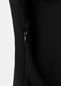 Dress with asymmetrical sleeves