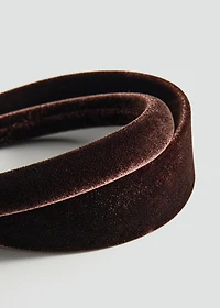 Pack of 2 velvet headbands