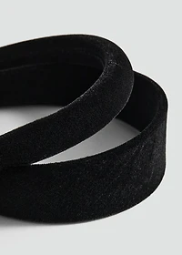 Pack of 2 velvet headbands