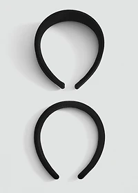 Pack of 2 velvet headbands
