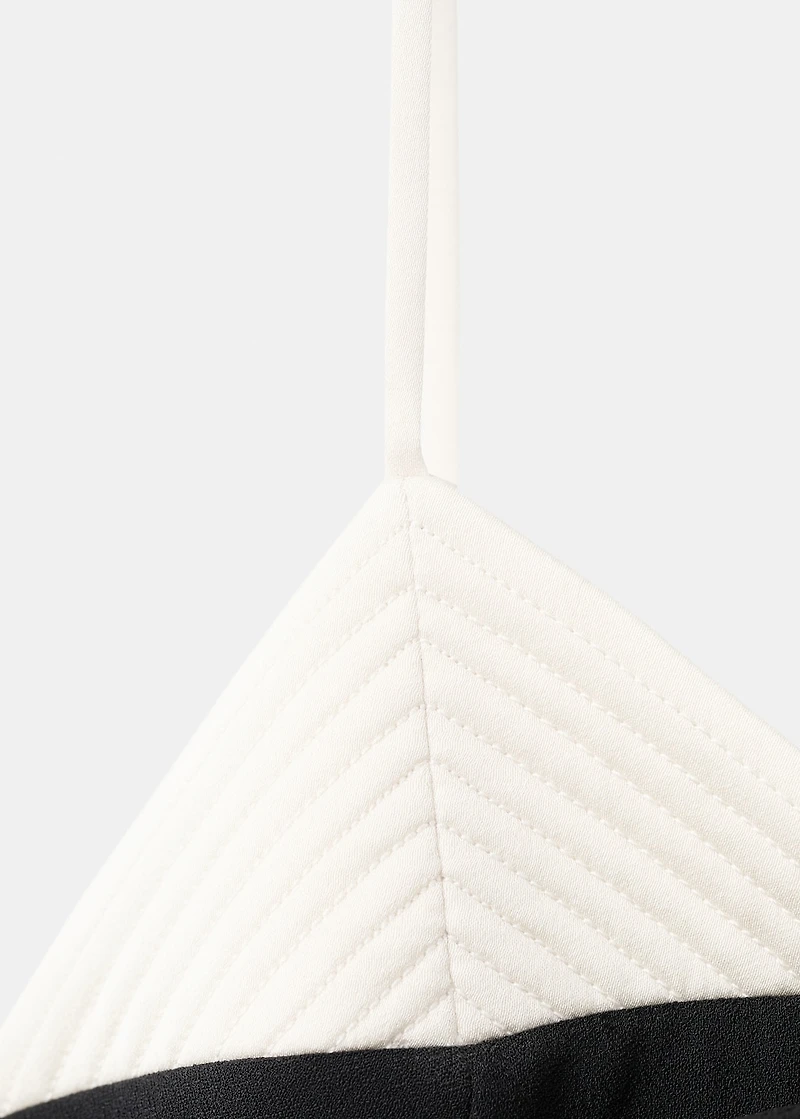 Bow contrasting dress