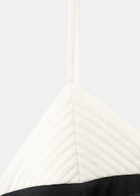 Bow contrasting dress