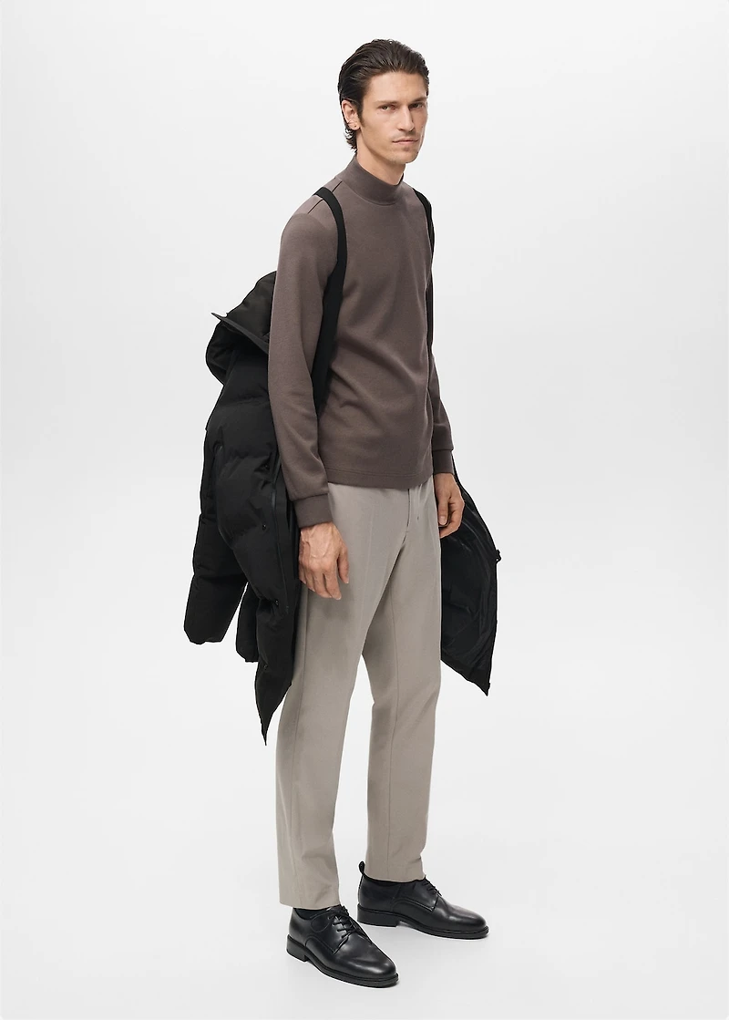 Long waterproof woven anorak with Thermolite® filling