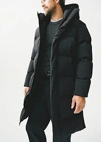 Long waterproof woven anorak with Thermolite® filling