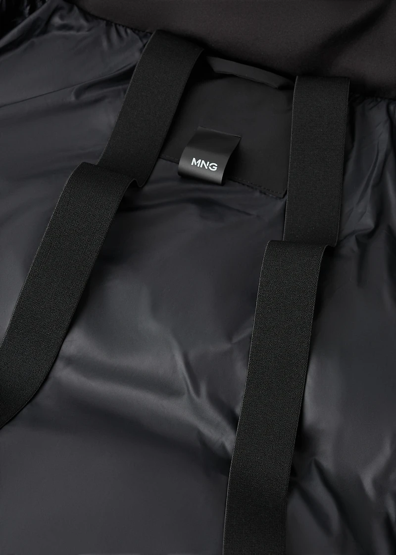 Long waterproof woven anorak with Thermolite® filling