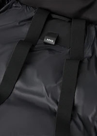 Long waterproof woven anorak with Thermolite® filling