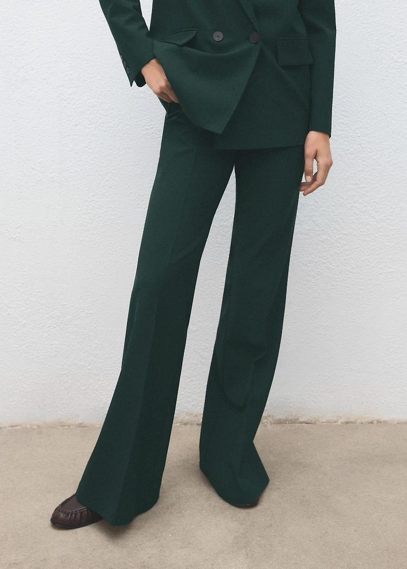 Flared suit pants