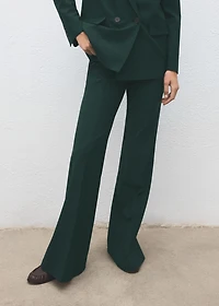 Flared suit pants