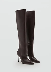 Tall leather boots