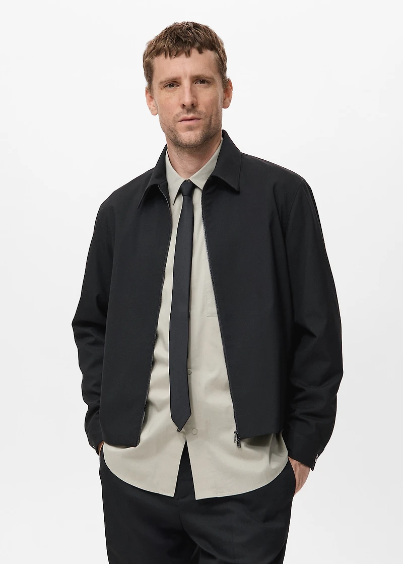 Straight-fit jacket with pockets
