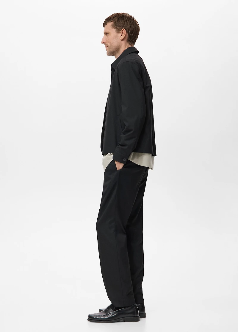 Straight-fit jacket with pockets