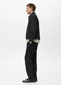 Straight-fit jacket with pockets