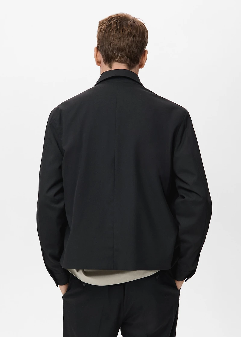 Straight-fit jacket with pockets