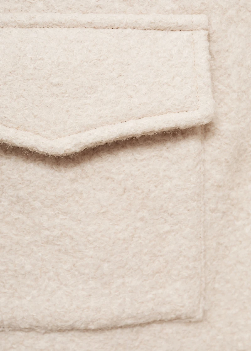 Wool jacket with pockets