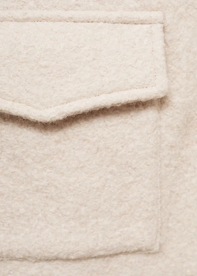 Wool jacket with pockets