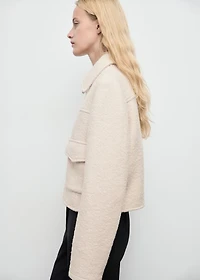 Wool jacket with pockets