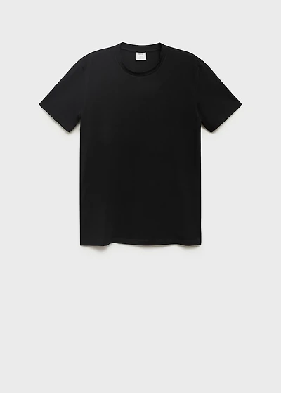 Stretch cotton T-shirt