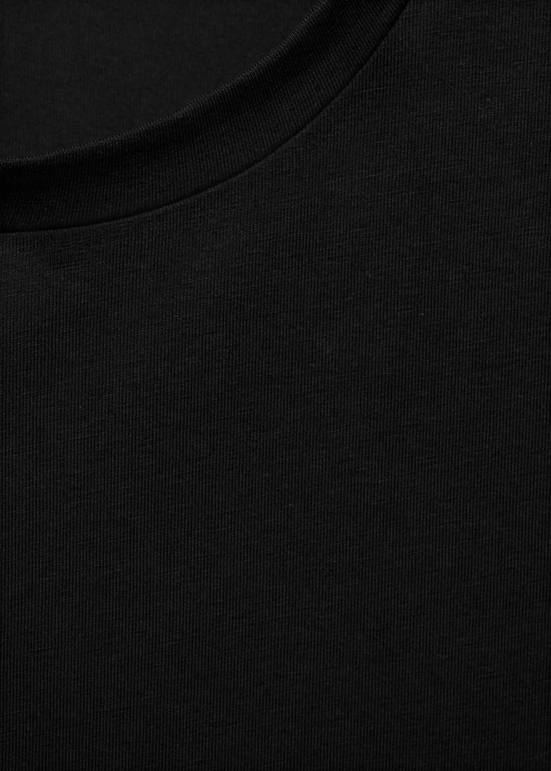 Stretch cotton T-shirt