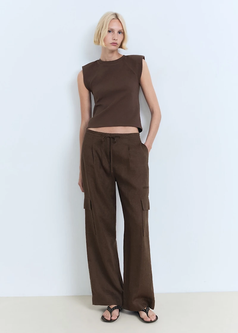 Shoulder pad t-shirt