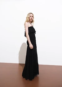 Ruffled maxi dress