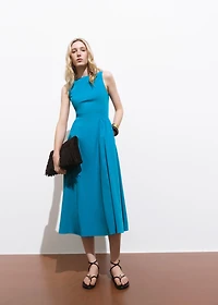 Flared midi-dress