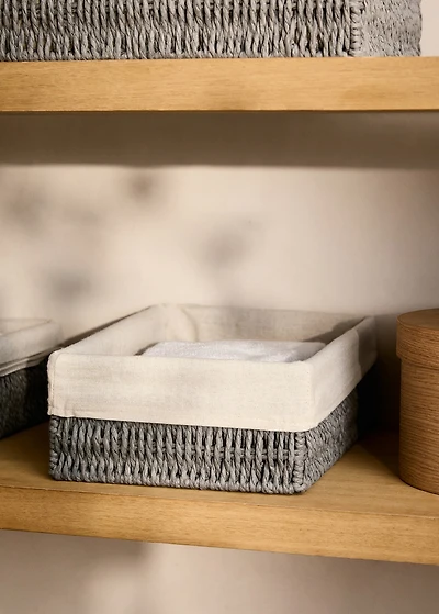 Medium rectangular paper basket