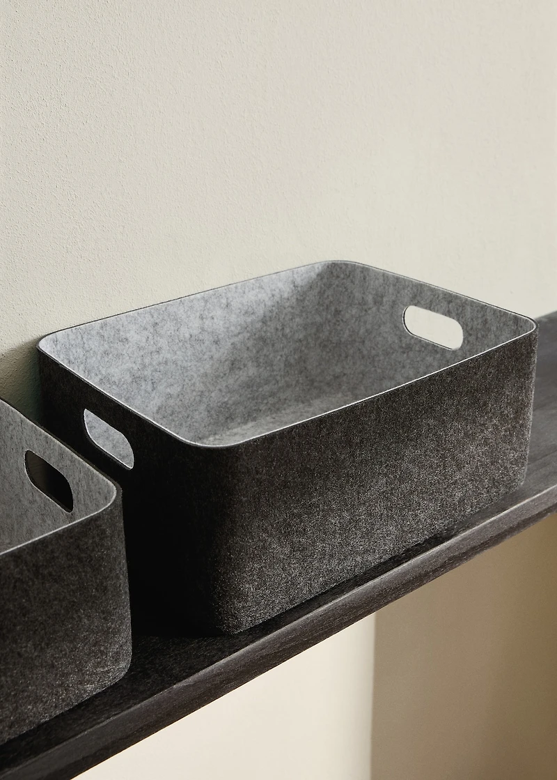 Large felt box with handles