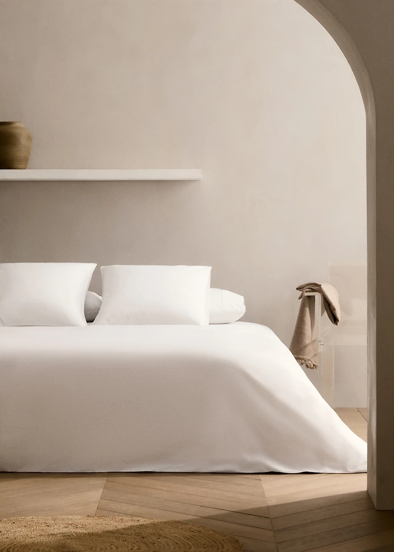 500-thread cotton percale duvet cover for 180/200cm bed